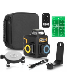 laser płaszczyznowy 3x360° compact zielony,30m
