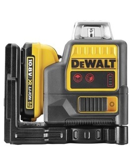 Laser liniowy krzyżowy DEWALT DCE0811D1R-QW poziomica XR Li-Ion 10,8V 2,0 Ah Czarny, Żółty