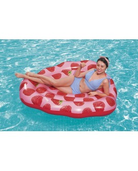 Bestway 43396 pływak basenowy i plażowy Różowy, Czerwony Obraz PCW Pływający materac