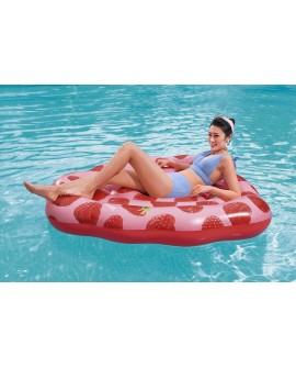 Bestway 43396 pływak basenowy i plażowy Różowy, Czerwony Obraz PCW Pływający materac