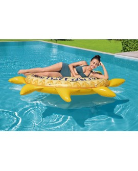 Bestway 43391 pływak basenowy i plażowy Wielobarwny, Żółty Wzór PCW Pływająca wyspa