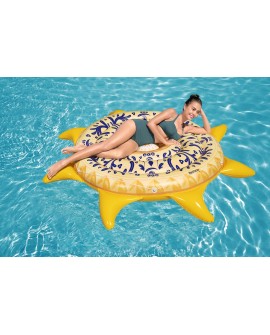 Bestway 43391 pływak basenowy i plażowy Wielobarwny, Żółty Wzór PCW Pływająca wyspa