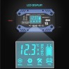 Qoltec 52482 Inteligentna ładowarka do akumulatora STD AGM GEL LiFePO4 | Prostownik z funkcją naprawy |12-24V |10A | LCD | 9 -