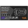 Qoltec 52482 Inteligentna ładowarka do akumulatora STD AGM GEL LiFePO4 | Prostownik z funkcją naprawy |12-24V |10A | LCD | 9 -
