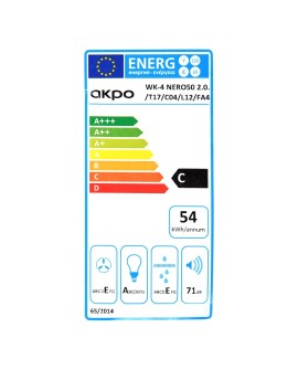 Okap AKPO WK-4 NERO LINE 2.0 60 BIAŁY T300 Liniowy LED/Siłownik