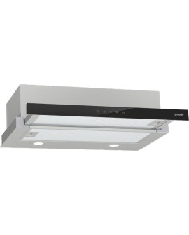Okap teleskopowy GORENJE TH64E3SGB - front czarne szkło