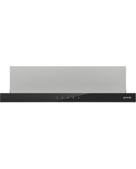 Okap teleskopowy GORENJE TH64E3SGB - front czarne szkło