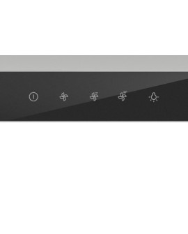 Okap teleskopowy GORENJE TH64E3SGB - front czarne szkło