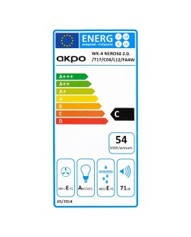 Okap AKPO WK-4 NERO LINE 2.0 50 CZARNY T300 Liniowy LED/Siłownik