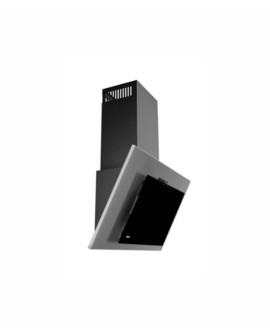 Okap AKPO WK-4 NERO 2.0 50 SZARY/CZARNE SZKŁO T300 Liniowy LED/Siłownik