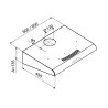 Okap do zabudowy MPM-61-PX-71 inox