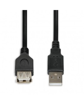 Kabel IBOX IKU2P18 (USB 2.0 typu A M - USB 2.0 typu A F 1,8m kolor czarny)