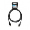 Kabel IBOX IKU2P18 (USB 2.0 typu A M - USB 2.0 typu A F 1,8m kolor czarny)