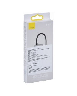 BASEUS HUB 4W1 METAL GLEAM 4W1 USB-C HUB