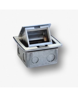 Box blatowy mini 3M - puszka blatowa do montażu gniazd standardu 22,5x45 mm ( 45x45 mm) uchylna, czerwona