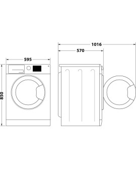 Pralko-suszarka WHIRLPOOL FFWDB 864349 BV EE