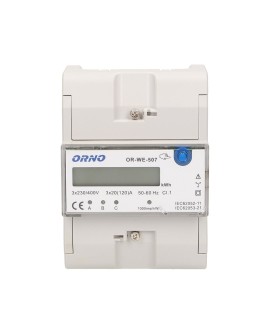 ORNO OR-WE-507 licznik prądu Elektroniczny Rozszerzenie Biały