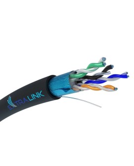 Extralink CAT6 FTP (F/UTP) Zewnętrzny żelowany | Kabel sieciowy skrętka | 305M