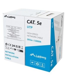 Lanberg LCU5-15CC-0305-S kabel sieciowy Szary 305 m Cat.5/Cat.5e U/UTP (UTP)