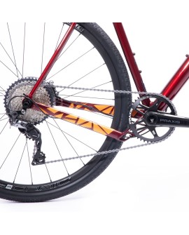 Rower gravel VAAST 700C APEX GRX 56cm L Gloss Berry Red