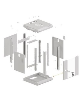 Lanberg WF11-3306-10S stojak 6U Szafa wisząca Szary
