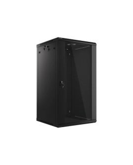 Lanberg szafa instalacyjna wisząca 19'' 22U 600x600mm czarna (drzwi szklane)