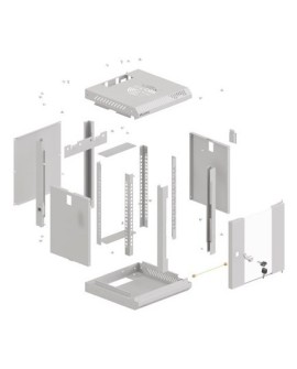 Lanberg WF11-3309-10S stojak 9U Szafa wisząca Szary