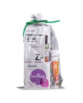 Zestaw Novativ: Żeń-szeń Complex, Multiwitamina&Minerały, Cynk, Feminova