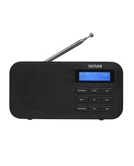 Kompaktowe przenośne radio Denver DAB-42 czarne