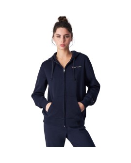 Bluza damska Champion Full Zip Hoodie granatowa 117531 BS501 M