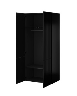 Szafa PAFOS 2D 90x55,5x198,5 czarny mat