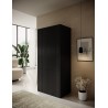 Szafa PAFOS 2D 90x55,5x198,5 czarny mat
