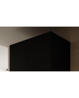 Szafa PAFOS 2D NADSTAWKA 90x55,5x45 czarny mat