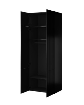 Szafa PAFOS 2D NADSTAWKA 90x55,5x45 czarny mat