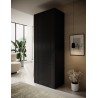 Szafa PAFOS 2D NADSTAWKA 90x55,5x45 czarny mat