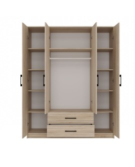 SZAFA ROMANA 160X205 SONOMA Z LUSTREM