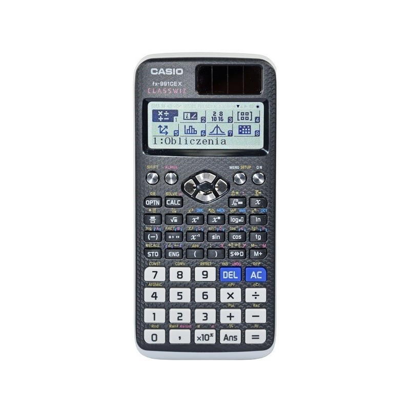 CASIO KALKULATOR NAUKOWY FX 991CEX CLASSWIZ CZARNY, 12 CYFROWY WYŚWIETLACZ