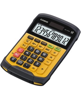 CASIO KALKULATOR BIUROWY WODOODPORNY WM-320MT-S, 12-cyfrowy wyświetlacz, Wyjmowana klawiatura, 108,5x168,5, Poziom
