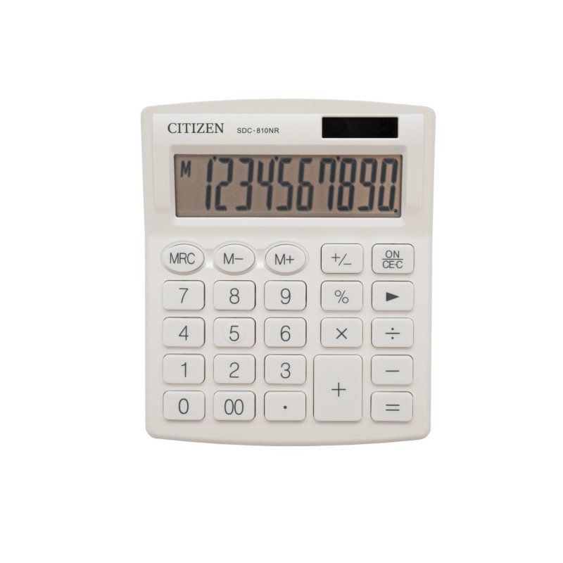 CITIZEN SDC-810NRWHE Kalkulator biurowy 10-cyfrowy, 127x105mm, biały