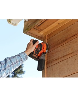 Black & Decker BDCROS18N-XJ przenośna szlifierka Szlifierka orbitalna 12000 RPM Czarny, Pomarańczowy