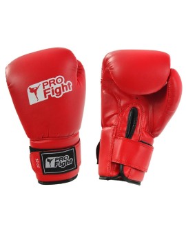 Rękawice bokserskie Profight PVC czerwone 12