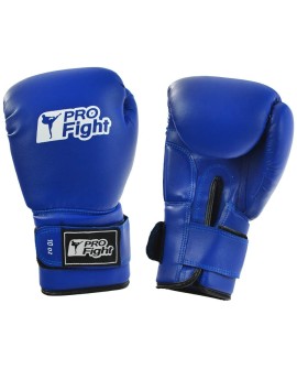 Rękawice bokserskie Profight PVC niebieskie 12