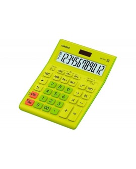 CASIO KALKULATOR BIUROWY GR-12C-GN LIMONKOWY, 12 CYFROWY WYŚWIETLACZ
