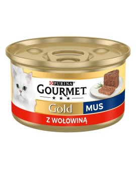 PURINA Gourmet Gold Mus z wołowiną - mokra karma dla kota - 85 g