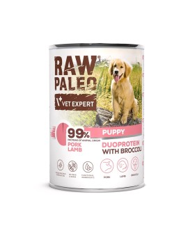 Raw Paleo Pork&Lamb Puppy Can 400g