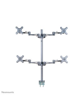 Neomounts FPMA-D935D4 uchwyt / stojak do monitorów 68,6 cm (27") Biurko Srebrny