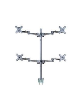 Neomounts FPMA-D935D4 uchwyt / stojak do monitorów 68,6 cm (27") Biurko Srebrny