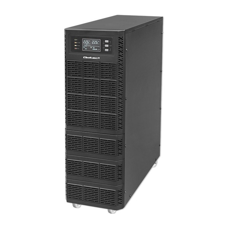 QOLTEC ZASILACZ AWARYJNY UPS 6KVA | 6000W | POWER FACTOR 1.0 | LCD | EPO | USB | ON-LINE