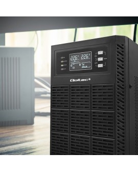 QOLTEC ZASILACZ AWARYJNY UPS 6KVA | 6000W | POWER FACTOR 1.0 | LCD | EPO | USB | ON-LINE