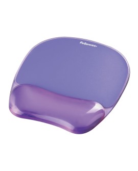 Fellowes CRYSTAL podkładka pod mysz i nadgarstek żelowa fioletowa